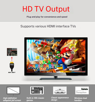 Console de jeu familiale pour enfants en gros avec deux manettes sans fil 2.4G, prise en charge 4K HD, design rétro classique pour la personnalisation/la vente en gros