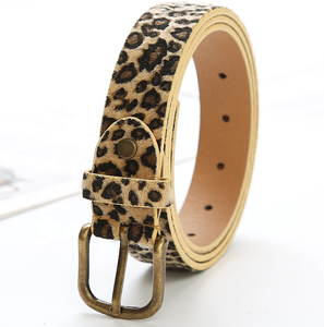 Mode Pu Vrouwen Luipaard Print Veganistische Leren Riem Voor Broek Jurk Jeans Taille Riem - Product Image 3