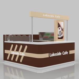 Mostrador de Comida Rápida Personalizado, Diseños de Quiosco para Tienda de Té y Café, Muebles para <span class=keywords><strong>Cafetería</strong></span>, Mostrador de Exhibición - Product Image 6