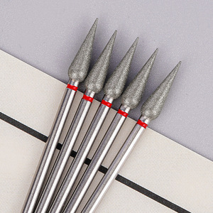 Drop Shape Diamond Nail Drill Bit Cuticle Clean Milling Cutter Electric Manicure Pedicure Tool Salon Grinding Nail Drill Bit - Product Image 6
