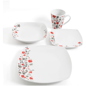 Juego de vajilla de cerámica, juego de cena de porcelana Simple con calcomanía, novedad de <span class=keywords><strong>2022</strong></span> - Product Image 5