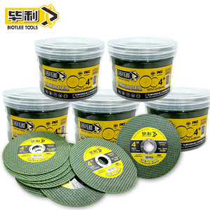 Discos de fibra Biotlee Tools 4 en 1, 107 mm, grano 100, verde, para metal, acero inoxidable, disco de pulido para amoladora angular. - Product Image 4
