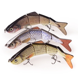 Leurre Artificiel Articulé Biomimétique en Métal 4 Sections 12cm/17g pour <span class=keywords><strong>Thon</strong></span>, Appât Nageur Submersible, Équipement de Pêche Longue Distance - Product Image 4