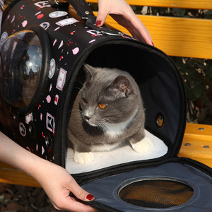 Baolujie Pet Carrier Round Breathable Transparent Space Capsule <b>Cat</b> Bag For Travel - Product Image 4