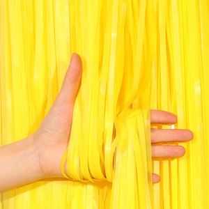 Birthday Party Decorations - Macaron Tinsel Foil Fringe Curtain for Wedding <b>Stage</b> Backdrop and Photo Booth <b>Props</b> - Product Image 2