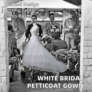 Buona vendita <span class=keywords><strong>abito</strong></span> da sposa <span class=keywords><strong>lungo</strong></span> bianco <span class=keywords><strong>sottoveste</strong></span> da ballo sottogonna tecnica <span class=keywords><strong>abito</strong></span> da sposa Lolita trambusto gonna a crinolina - Product Image 3