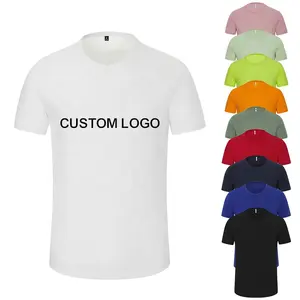 Vente en gros camisas algodao pérou 100% de haute qualité, t-shirts en coton Supima pour hommes, t-shirts bio coupe ajustée, logo personnalisé