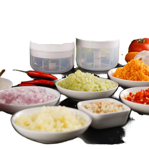 Presse-ail électrique automatique mini rechargeable par USB, durable, en plastique, avec récipient, hachoir à légumes, gadget de cuisine - Product Image 2