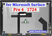 Écran tactile LCD de 12,3 pouces pour Microsoft Surface Pro 4 1724, assemblage d'écran tactile avec plaque tactile 2736*1824