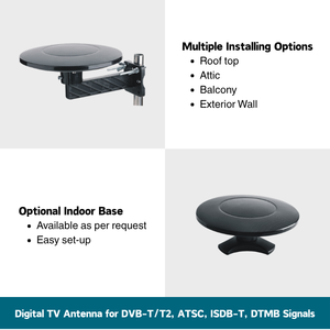 Antena de TV Digital HD de Largo Alcance y Recepción de 360 Grados para Interiores y Exteriores, Canales Gratuitos, Venta al Por Mayor Antop - Product Image 3