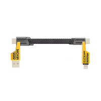 100W 4-en-1 (2-en-2) Porte-clés Câble de données multifonction chargeur de téléphone ou port de support USB A Type c * 2 et L