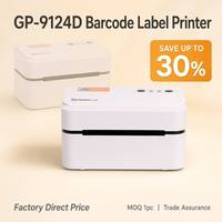 Impresora de Etiquetas de Envío GP-9124D 4x6, 127 mm/s, Impresora Térmica de Códigos de Barras USB para Logística