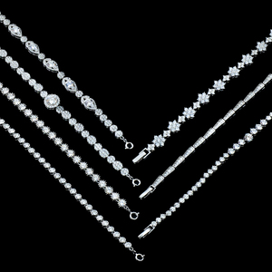 Pulsera de eslabones de cadena de plata 925 con moissanita certificada GRA de color D, estilo tenis, con incrustaciones de circonitas, ideal para regalo de boda, fiesta o moda. - Product Image 3
