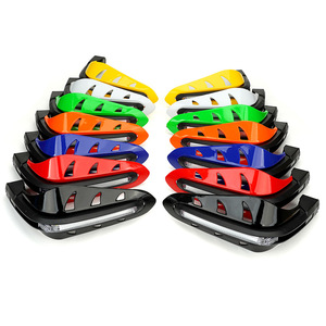 Protège-mains universel pour moto avec feux de jour LED, modification tout-terrain, style trou de 14 mm, longueur 22 cm - Product Image 4