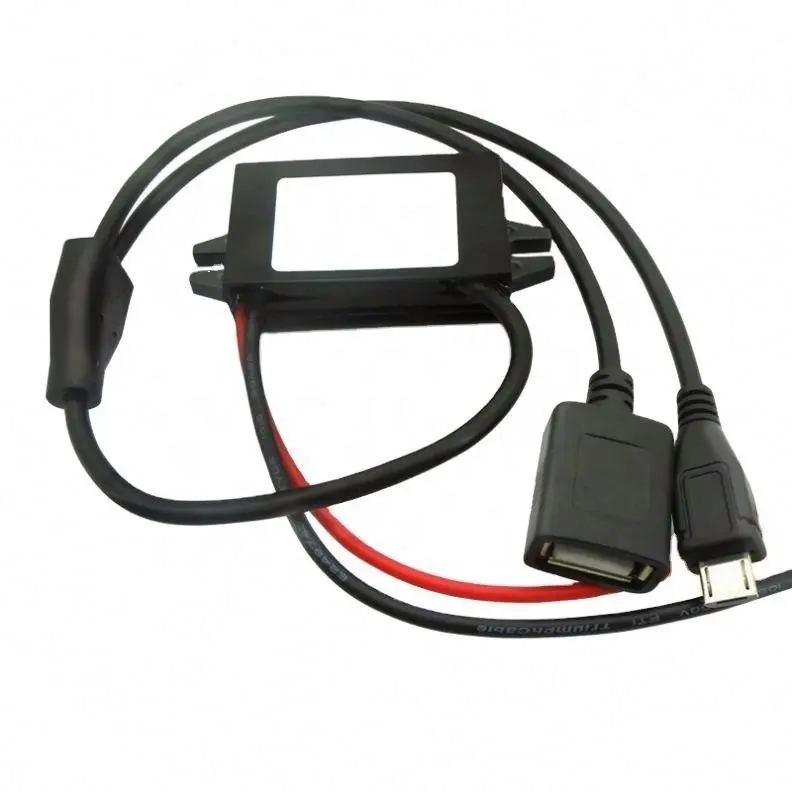 USB + микро двойной USB кабель 12 В на 5 В 3 А 15 Вт автомобильный регулятор питания Модуль преобразователя для смартфона навигатор электронный регистратор собаки