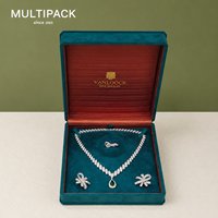 Boîte à bagues de luxe recouverte de velours, boîte d'emballage de bijoux avec logo personnalisé, boîte cadeau haut de gamme pour bague de fiançailles ou de mariage, fabricant OEM ODM