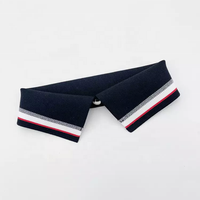 Col et poignets côtelés en tricot jacquard éco-responsable, pré-rétréci, 97 % polyester, 3 % élasthanne