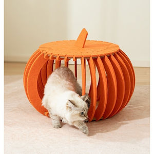 Cama para Mascotas de Fieltro de Calabaza, Ecológica, Cómoda, Transpirable, Moderna, Portátil, para Perros y Gatos, para Sala de Estar - Product Image 3