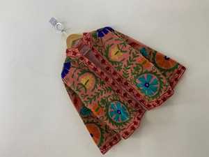 Handmade Animal Print <b>Velvet</b> Suzani Jacket Embroidered Lace Button Logo Boho <b>Coat</b> Ethnic Winter Outerwear Cotton Gift India - Product Image 5