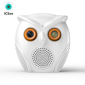 Caméra ICSee Owl 1080P HD avec vision nocturne, audio bidirectionnel, stockage cloud, moniteur de sécurité intelligent pour la maison - Product Image 1