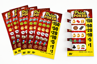 Billets à gratter personnalisés à impression sur mesure pour loteries, jeux de récompenses et jeux à gratter, fabriqués en Chine