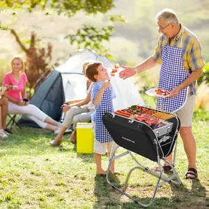 Hete Verkoop Lange Benen Camping Kebab Barbecue Oem Odm Draagbare Rvs Bbq Grill Indoor Houtskool Opvouwbare Barbecue Grill