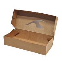 Boîte en carton kraft recyclé pour emballages alimentaires personnalisés, écologiques, biodégradables, pour hamburgers, sushis, poulet frit