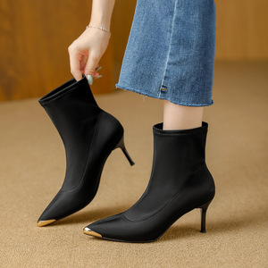 Sandalias de Tacón Alto con Punta Abierta para Mujer, Zapatos de Verano con Tiras para Fiestas y Bodas, con Tacón de Aguja Delgado y Correa en el Tobillo - Product Image 2