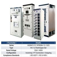 Wanbo-246 Venta Caliente Conjunto Completo de Aparamenta de Alta y Baja Tensión HXGN15 KYN28A GCS 12kV IEC 62271 Fábrica de Gabinetes Eléctricos