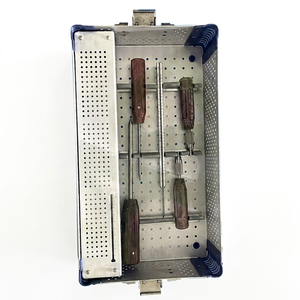 Kit d'instruments chirurgicaux orthopédiques pour vis canulées de 6,5 mm et vis de 4,0 mm en acier inoxydable, manuel, certifié CE, Hash Sign - Product Image 1