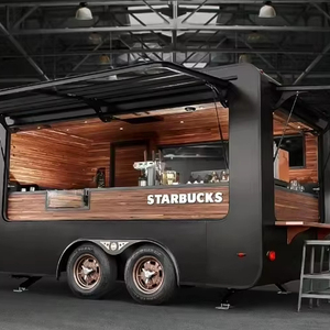 Camion de restauration mobile multifonctionnel personnalisé pour hamburgers, poulet frit et hot-dogs, construction en acier inoxydable, alimentation électrique - Product Image 1