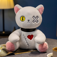 Reborn chat jouets en peluche peluche série sombre gothique Lolita animaux poupée Halloween peluche enfants jouet