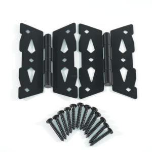 Charnière <span class=keywords><strong>papillon</strong></span> robuste en acier zingué avec peinture thermolaquée pour <span class=keywords><strong>portail</strong></span> de clôture (1 paire) - Product Image 1