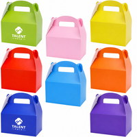 Boîtes à dragées pliables pour décorations de fête, boîtes cadeaux en papier avec poignées pour gâteaux, bonbons et friandises de Noël