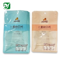 Emballage flexible d'usine, sac en plastique Mylar personnalisé à fond carré, thermoscellable, pour brosses à dents