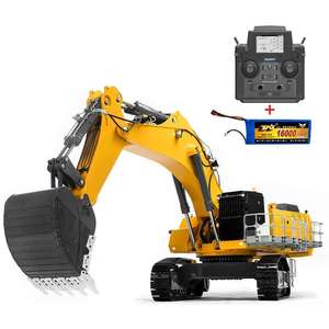 <span class=keywords><strong>LESU</strong></span> BA-B0009 1/14 Metall RC Hydraulikbagger-Modell, Hochleistungs-App-gesteuerter 12-Kanal-Bagger mit 500m Reichweite, Einsatzbereit für Ingenieurprojekte - Product Image 5