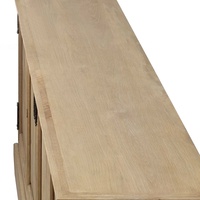 Buffet de restaurant rétro en bois massif RH de style américain armoire de rangement à 4 portes