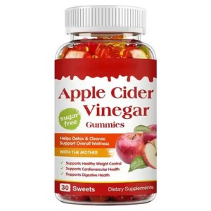 Marques privées, vinaigre de cidre de pomme ACV, gummies Keto Skinny Flat Tummy, brûleur de graisse, compléments alimentaires pour un poids sain - Product Image 1