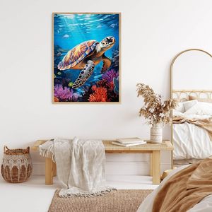 Vente en gros 5D plein carré perceuse résine bricolage <span class=keywords><strong>tortue</strong></span> <span class=keywords><strong>de</strong></span> <span class=keywords><strong>mer</strong></span> diamant <span class=keywords><strong>peinture</strong></span> kits animaux diamant peintures pour la décoration <span class=keywords><strong>de</strong></span> la maison - Product Image 2