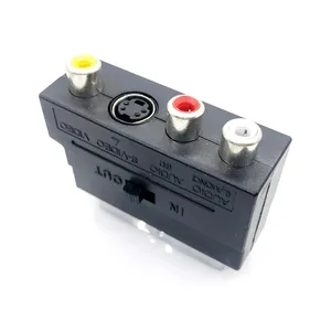 21P pin SCART to RCA color line S terminal plug AV audio/video scart broom head to video converter EU interface