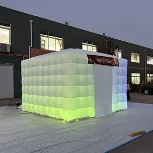 Aero 2024 gran oferta publicidad carpa inflable gigante con luz LED carpa casa inflable para exposiciones promocionales