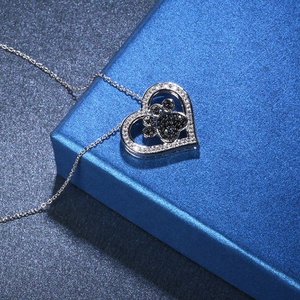 Pendentif En Acier inoxydable en Forme De Coeur En Strass <span class=keywords><strong>Carlin</strong></span> Collier Pour La Vente En <span class=keywords><strong>Gros</strong></span> - Product Image 3