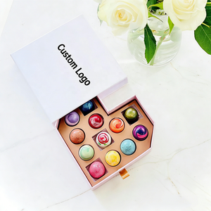 Scatola per Cioccolatini a Forma di <span class=keywords><strong>Cuore</strong></span> Personalizzata, Ecologica e Biodegradabile con Chiusura e Manico - Product Image 3