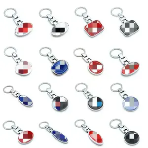 YYX Wholesale High Quality Metal Keychain Car Brand Car Model Keychain 3D Enamel Keyrings For Car Crafts Key