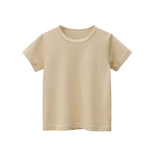 T-shirt uni pour enfants en coton, 11 couleurs, pour garçons et filles, hauts d'été pour enfants, t-shirts pour bébés - Product Image 5