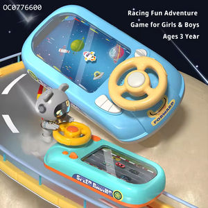 2026 Racing Adventure Game Console Steering Wheel Toy Baby Puzzle Electric Tabletop Game - Product Image 2