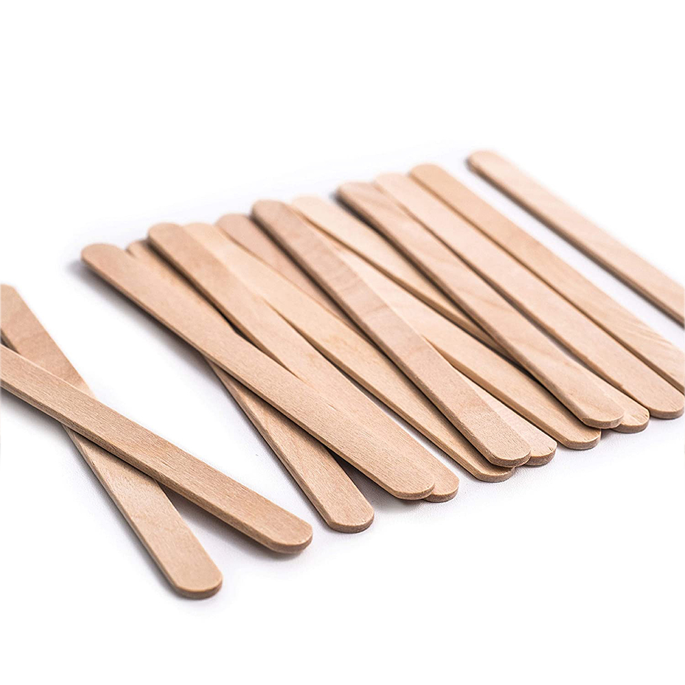 Bâtons de Popsicle En Bois Naturel Artisanat Crème Glacée Bâtons 4.5in Longueur