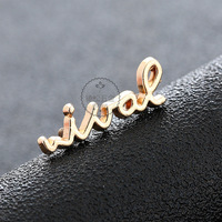 Étiquette décorative en métal en alliage de zinc avec logo personnalisé, couture avec trous, moulage sous pression, vêtements, chapeau, plaque nominative, personnalisation