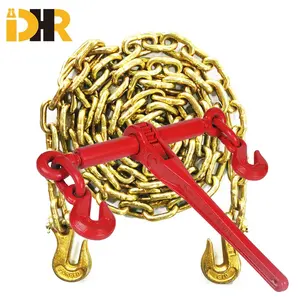 High Quality G70 G80 Heavy Duty Forged Steel Ratchet Type Load Binder for Transport Chains