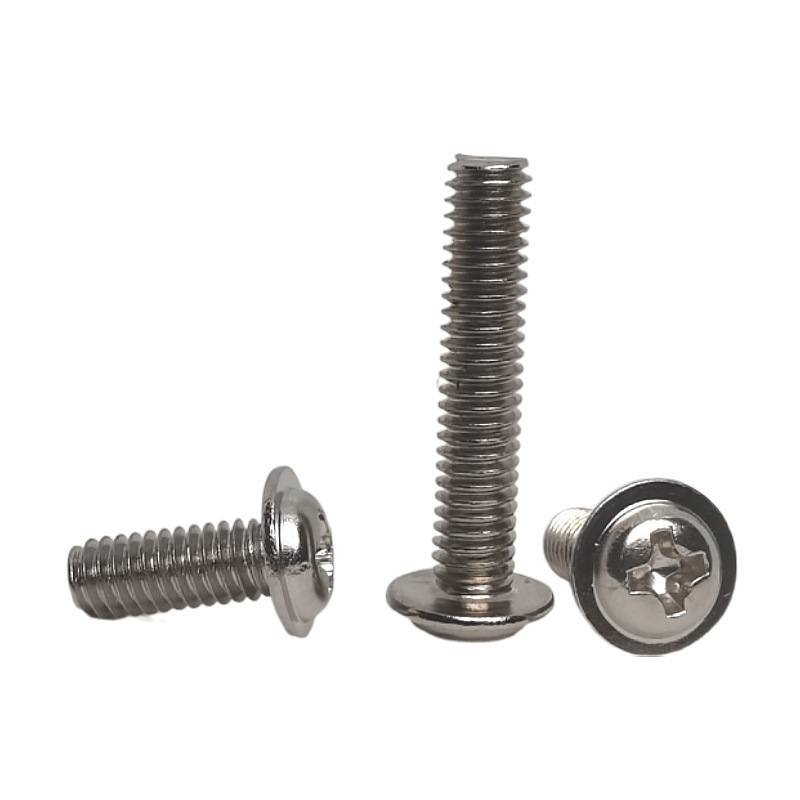 Stainless Steel Phillips Round Washer Screw Hex Head Truss Self Tapping Screw For Metal